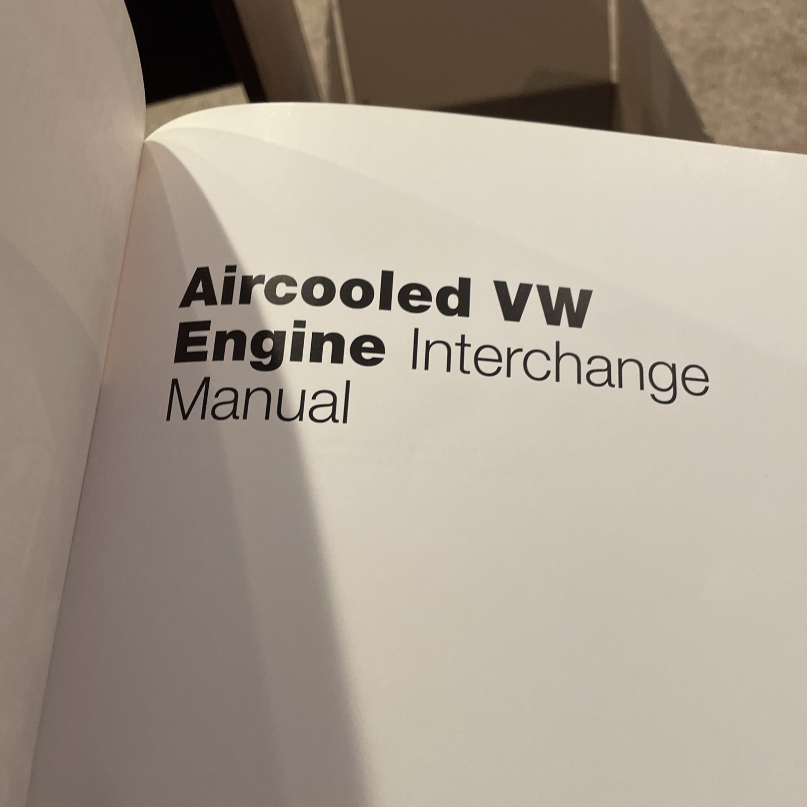 Aircooled Vw Engine Interchange Manual…, Seume, Keith