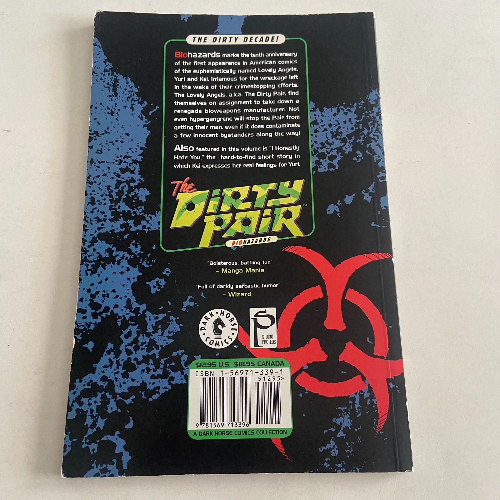The Dirty Pair : BIOHAZARDS Dark Horse Comics 1998 2nd Edition PB 10th Anniv Ed