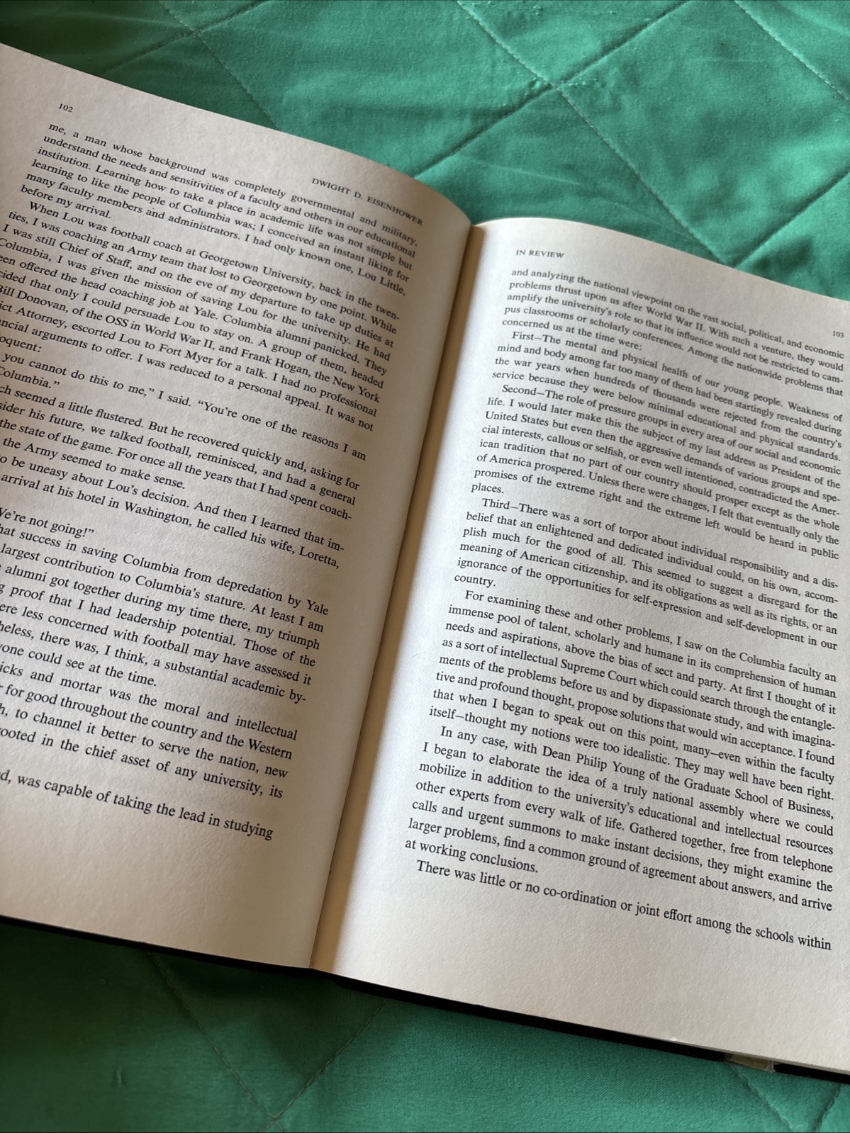 Vintage Dwight D. Eisenhower In Review: Pictures I’ve Kept Hardcover Ex Libris