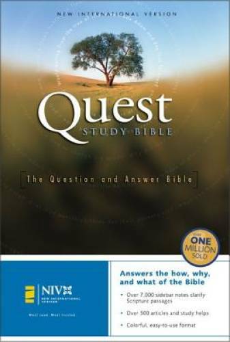 NIV Quest Study Bible, Revised – Hardcover By Ten Elshof, Phyllis – GOOD