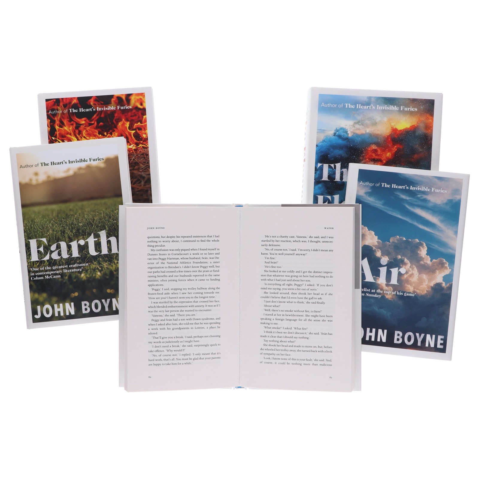 John Boyne Collection (Water, Earth, Fire, Air & The Elements) 5 Books Set – HB