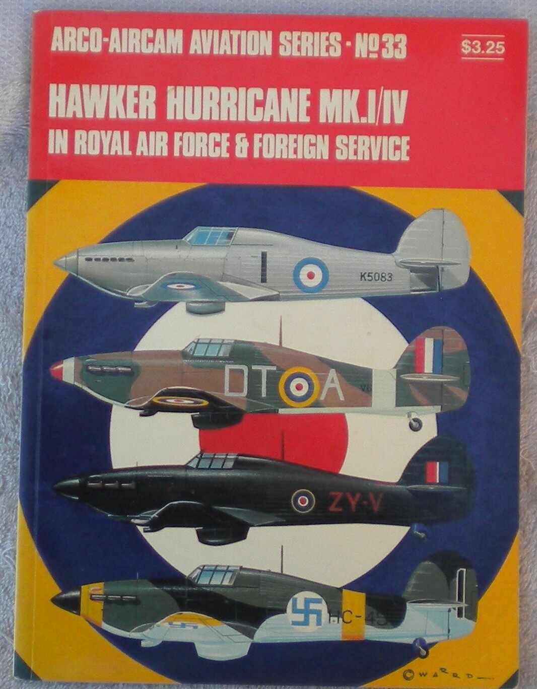 Arco-Aircam Aviation #33 Hawker Hurricane Mk.I/IV Richard Ward SC 1971 Used