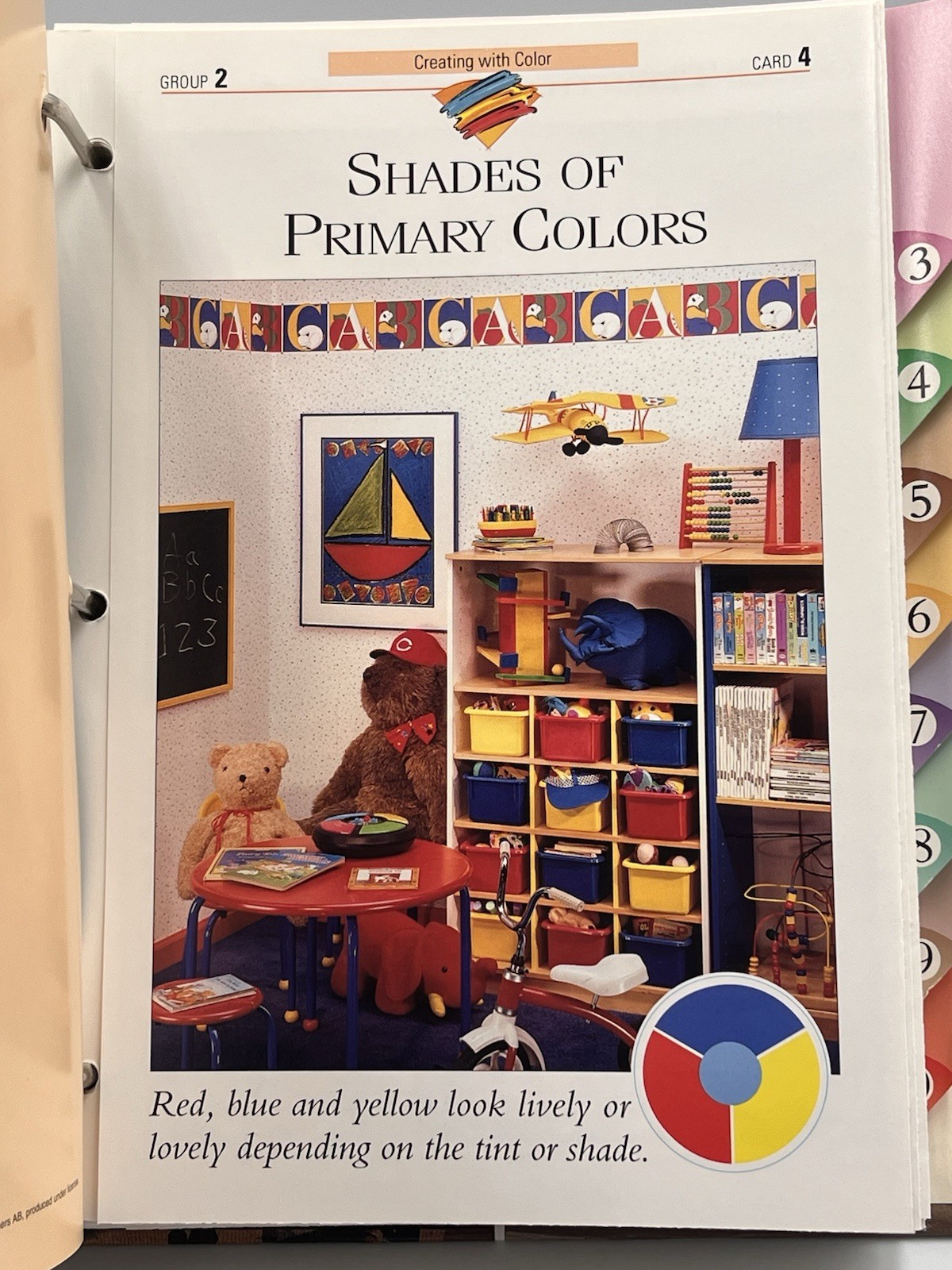 Creative Home Decorating Book Hardcover Three Ring Binder & Cards Vintage 1990’s