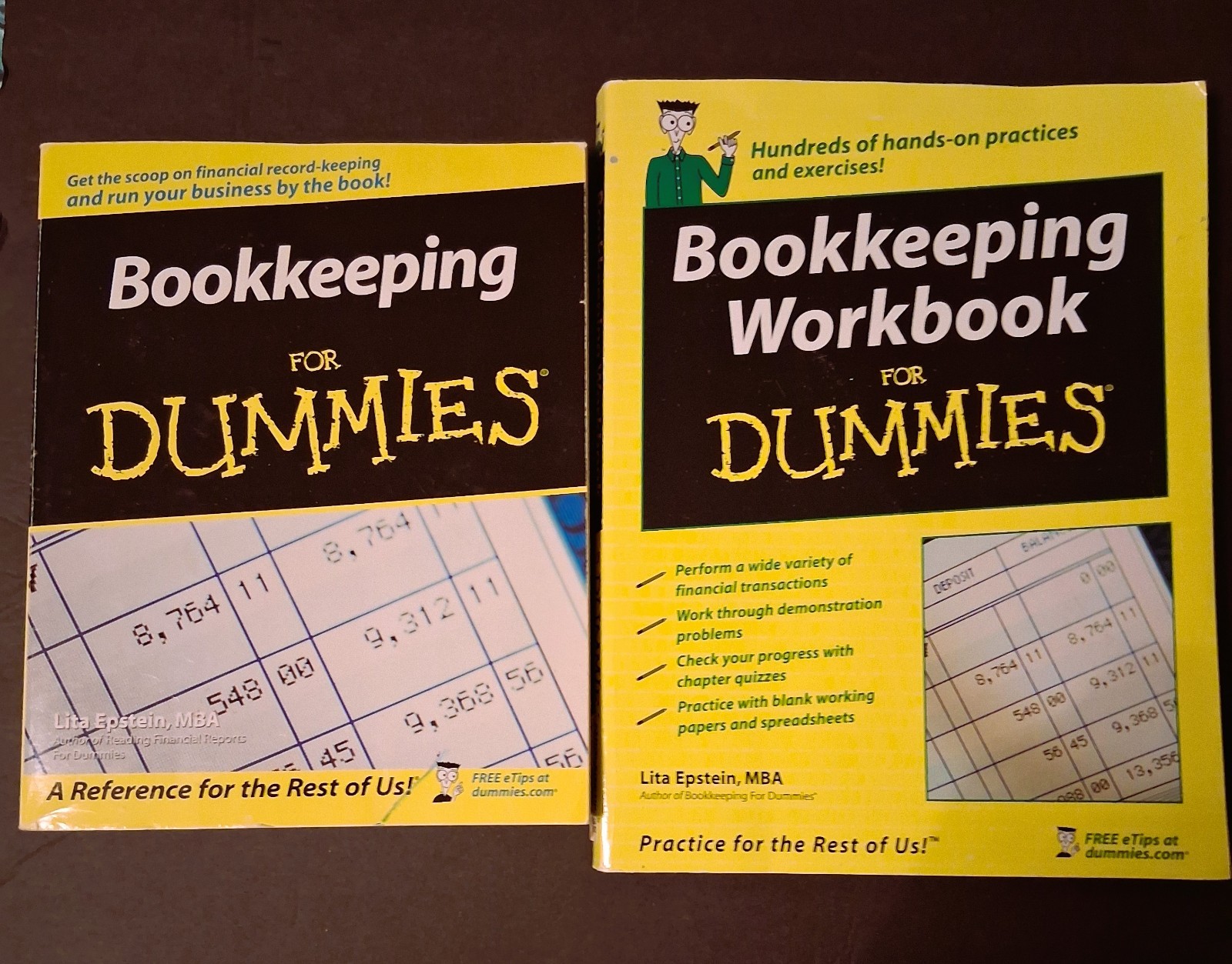 Set Bookkeeping for Dummies and Bookkeeping Workbook by Lita Epstein (2007,)