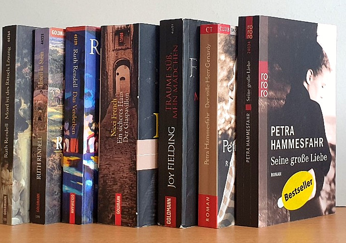 BUCHPAKET+KRIMI+THRILLER+7 BÜCHER+PETRA HAMMESFAHR+RUTH RENDELL+TB+BUNDLE
