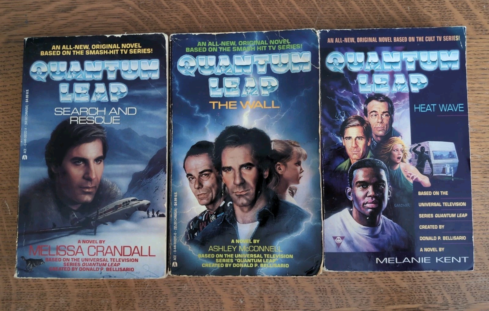 Lot of 3 Vintage 90s Quantum Leap PB Books – Heat Wave, The Wall, Search And…
