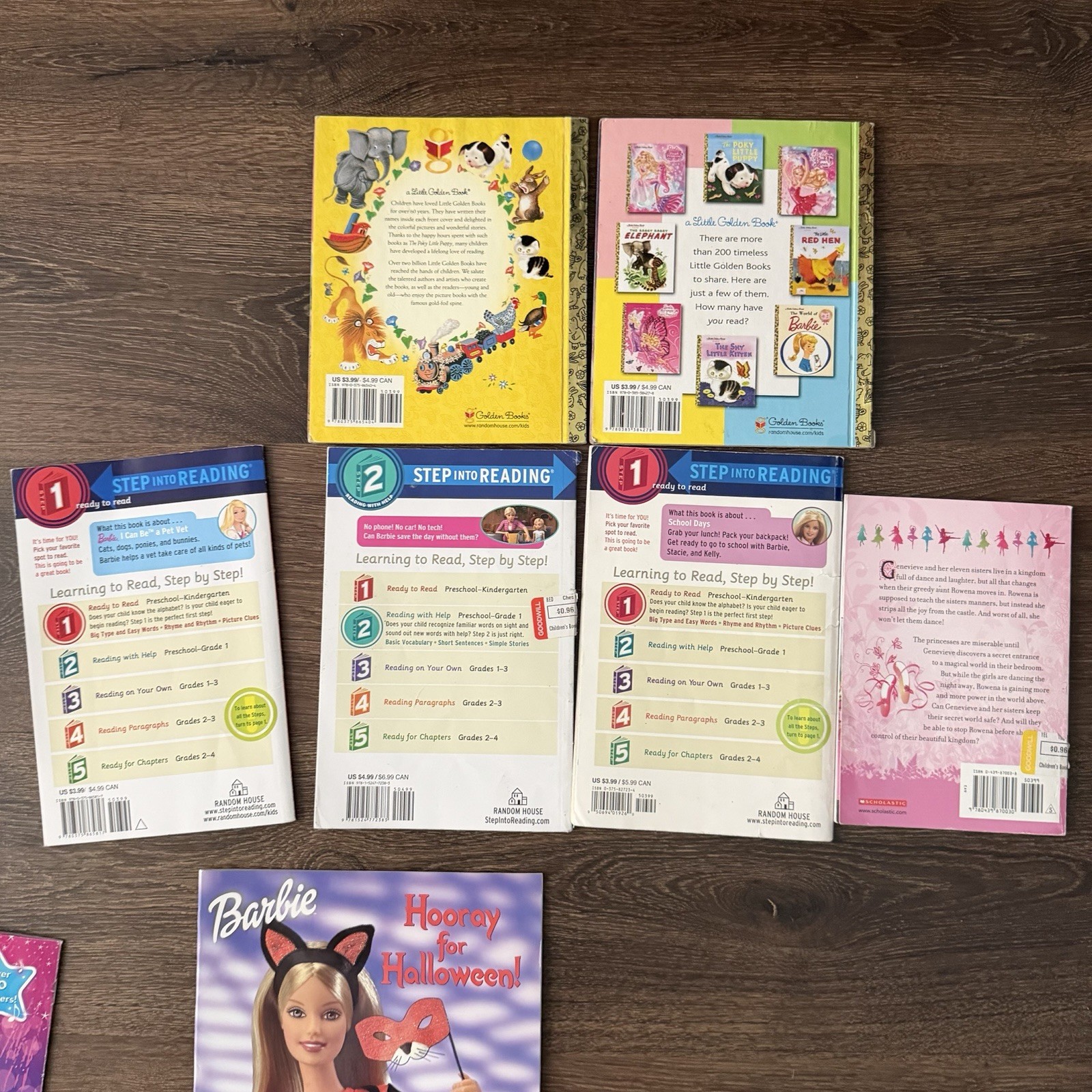 Barbie Book Lot 14 Fairytopia Mermaid Tale Golden Books Step Reading