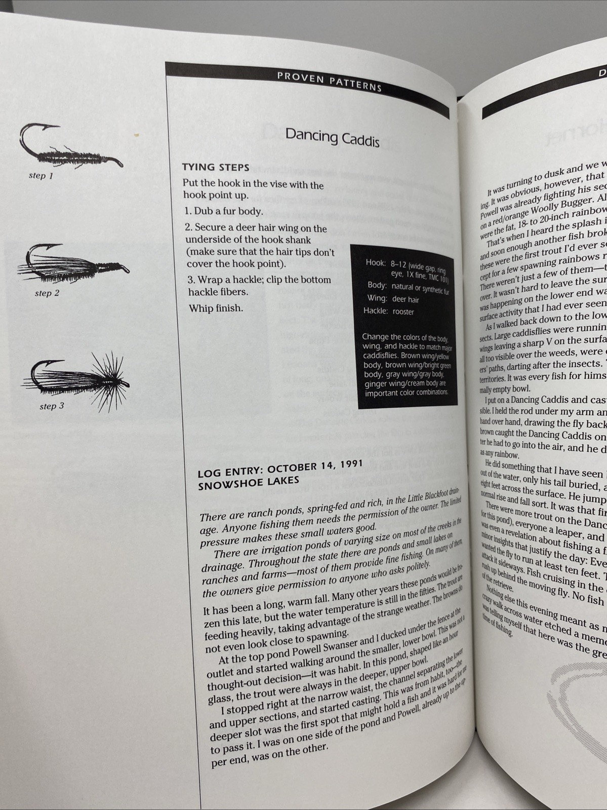 Trout Flies : Proven Patterns by Gary LaFontaine (1993, Hardcover) SIGNED