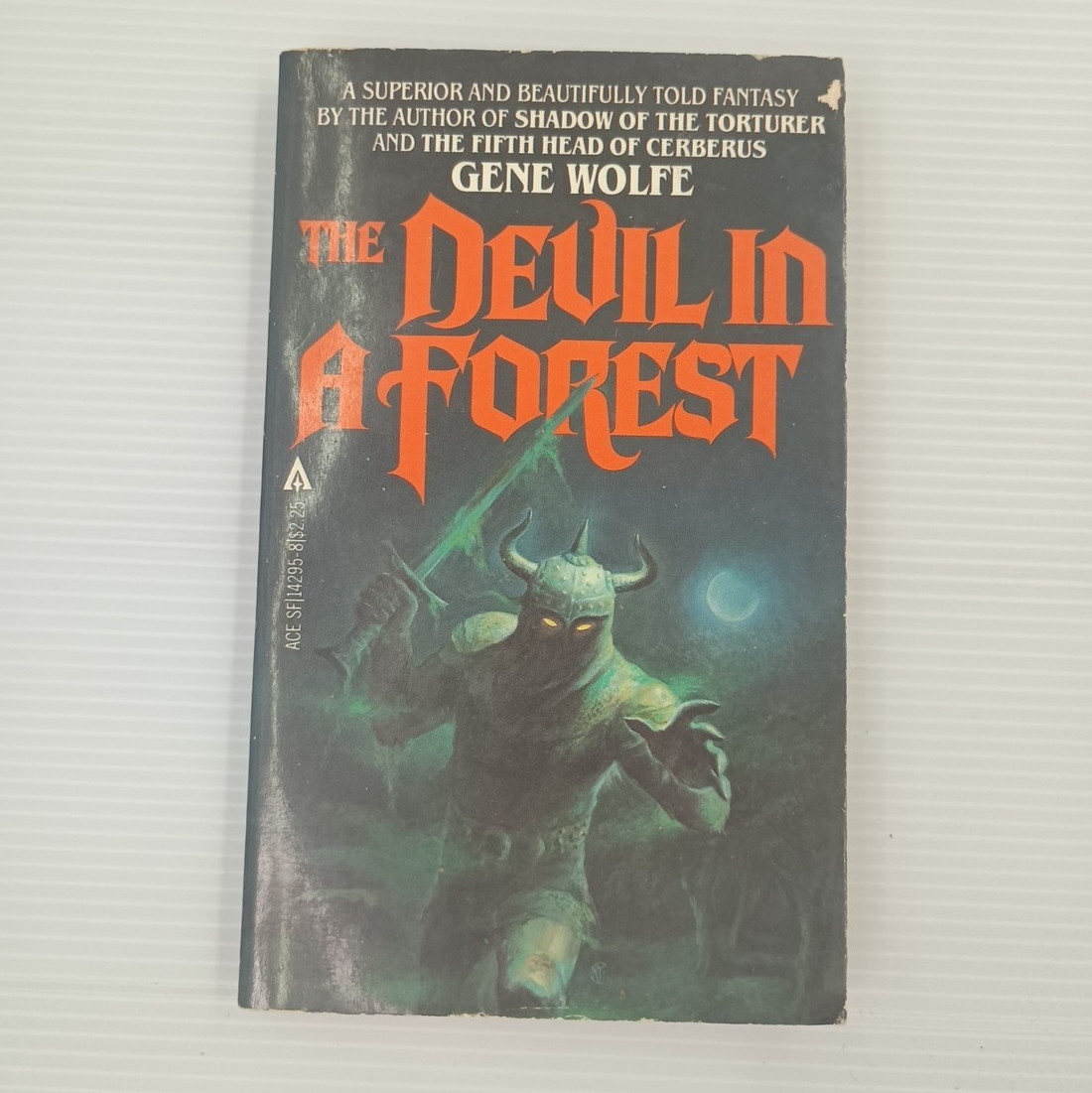 A Devil In A Forest by Gene Wolfe 1981 Signed ACE fantasy Horror Vintage Rare