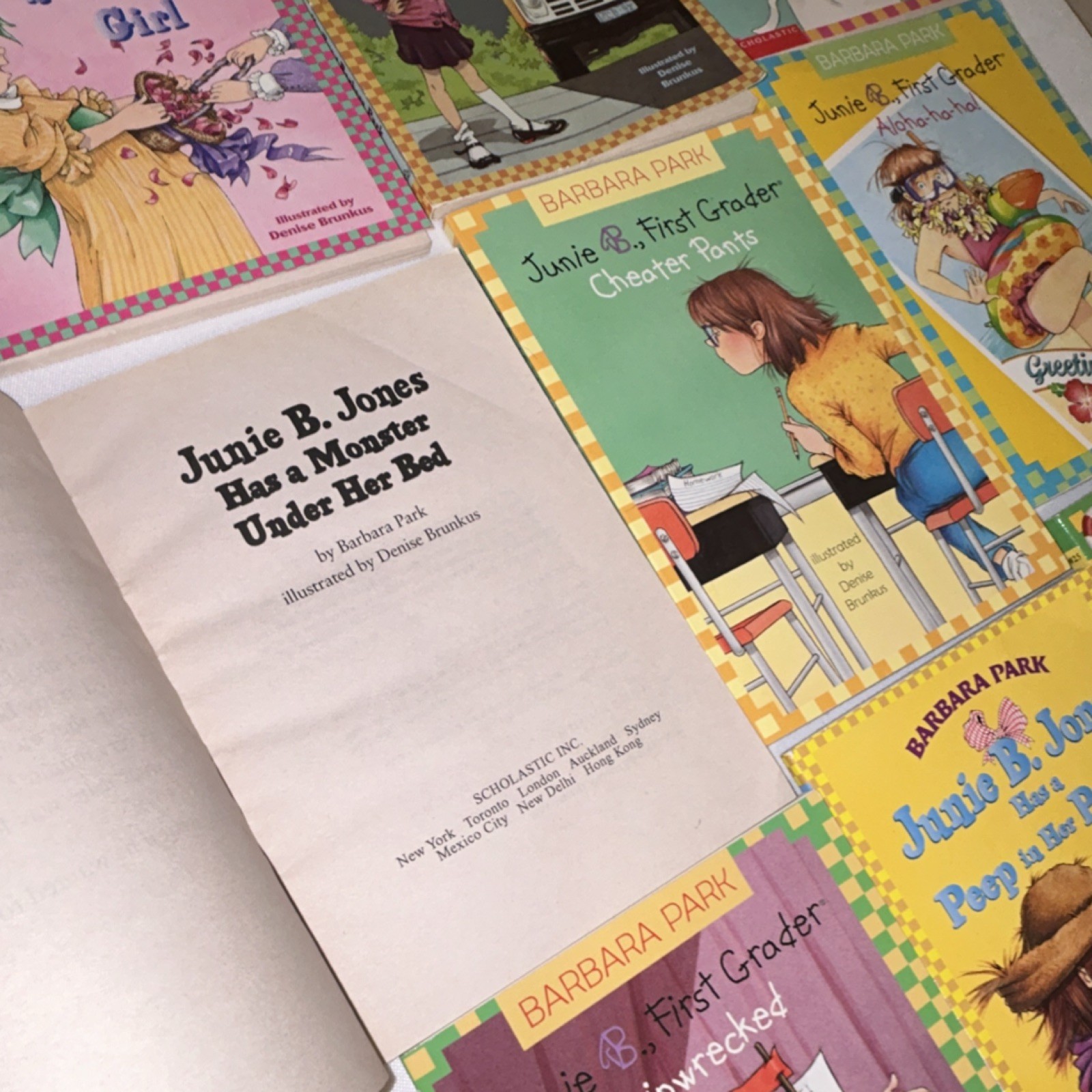 Junie B. Jones Barbara Park Paperback Book Lot Scholastic Ages 4-8 Chapter