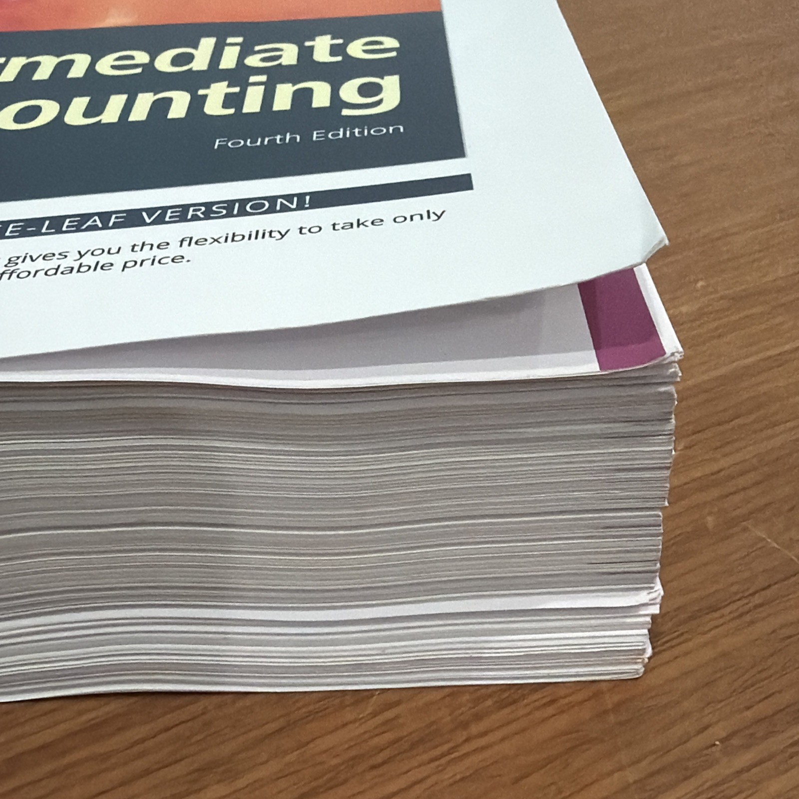 Intermediate Accounting 4th Edition by Elizabeth A. Gordon Loose Leaf UNUSED