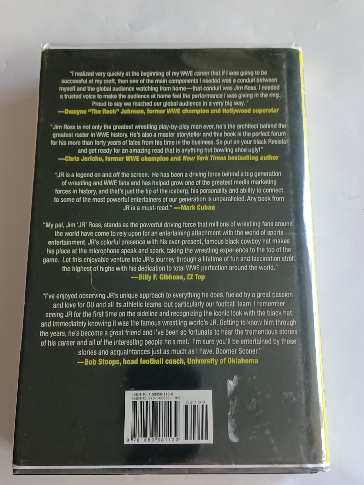 Jim Ross SIGNED Slobberknocker: My Life in Wrestling – WWE, WWF, WCW