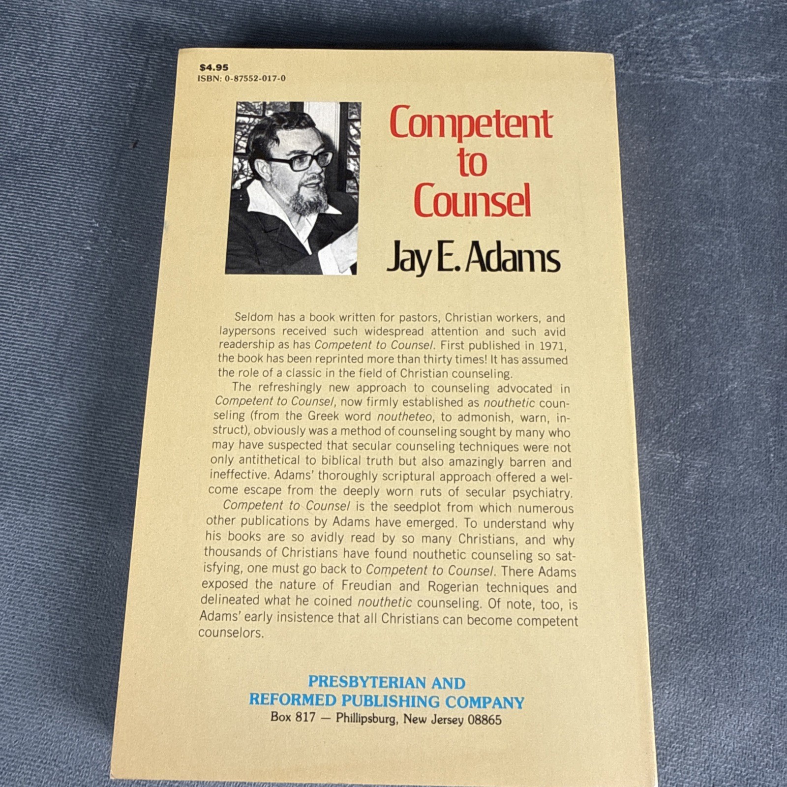 JAY E. ADAMS Library books Christian Counseling Marriage Manual Lot 3