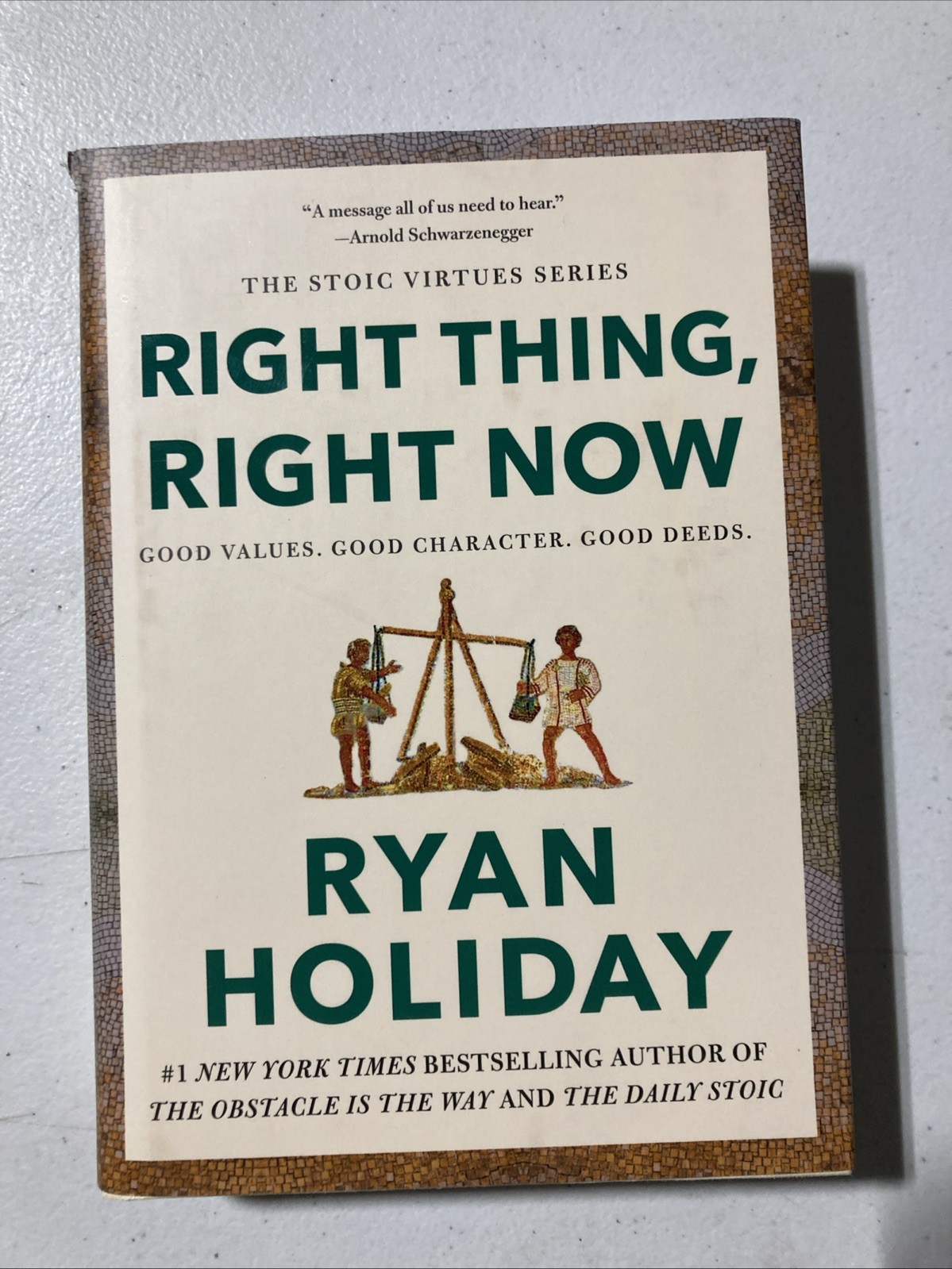Right Thing, Right Now (HCDJ) SIGNED by Ryan Holiday # 7044 of 15000