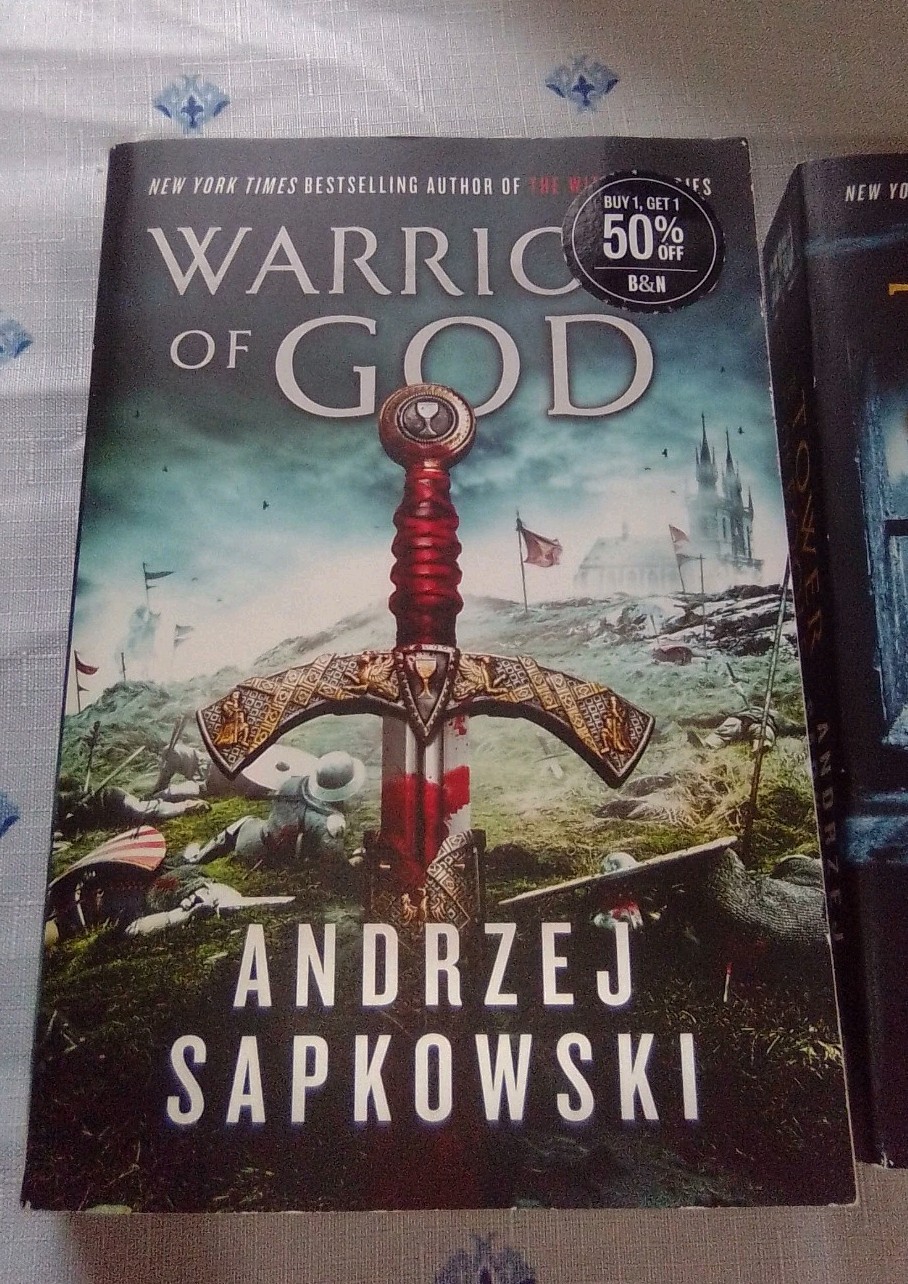 Andrzej Sapkowski Hussite books #1 _ #2 PB Tower of Fools Warrior of God 1st Ed