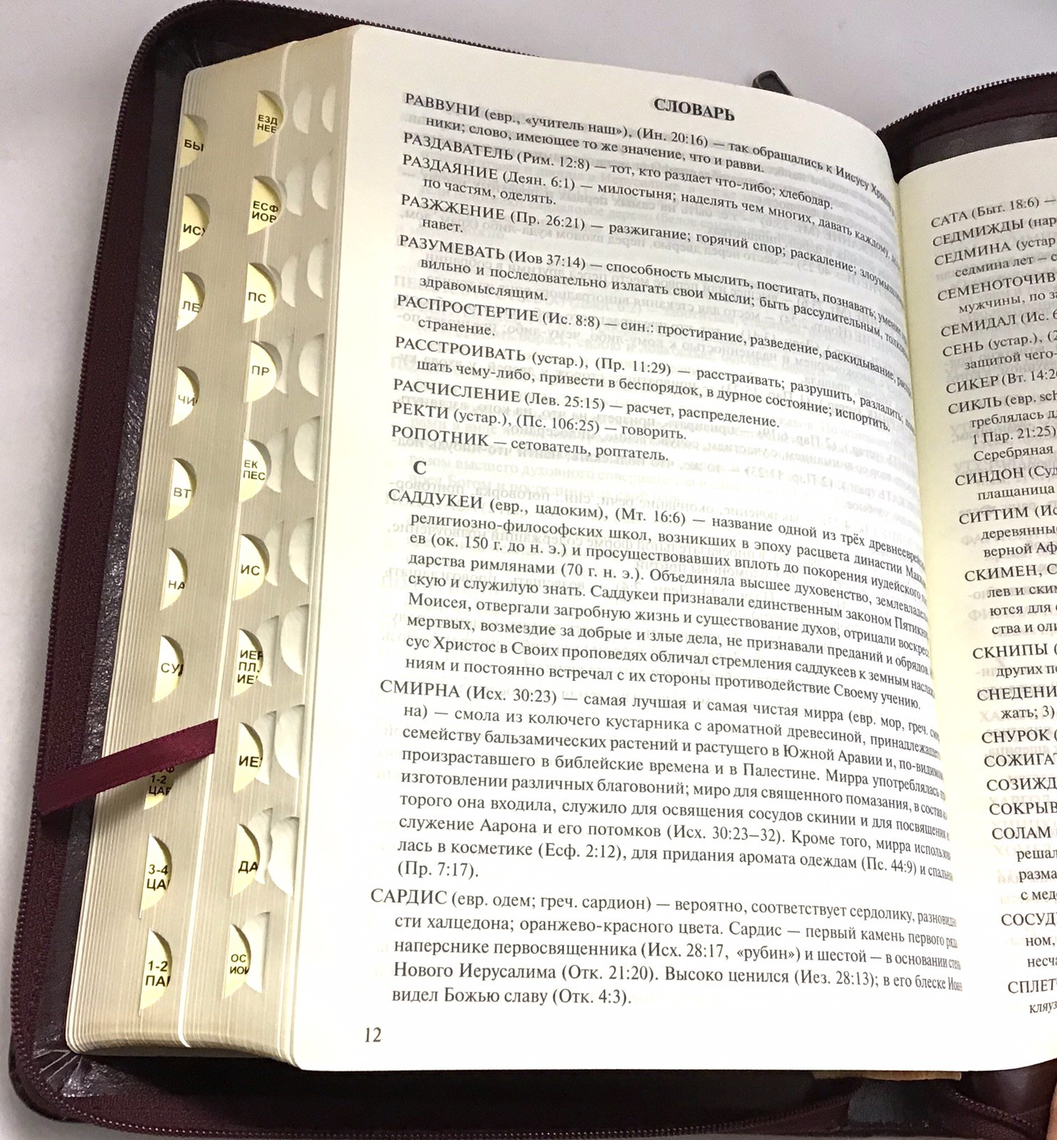 БИБЛИЯ Russian BIBLE LEATHER LARGE SIZE 250 x 180 mm Golden Edges INDEX ZIPPER