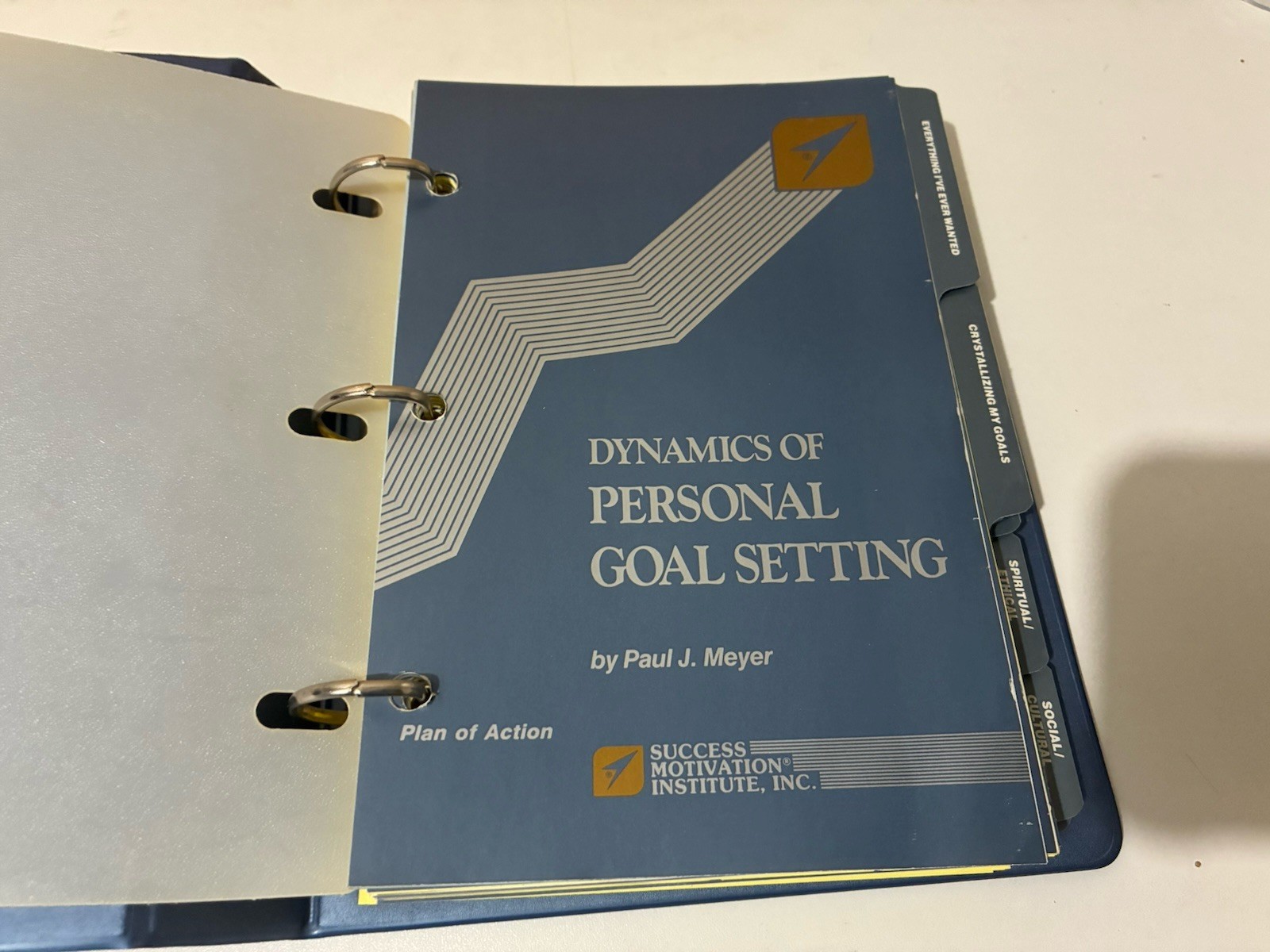 1990 Dynamics of Goal Setting – Lesson Manual & Plan of Action – Paul J. Meyer