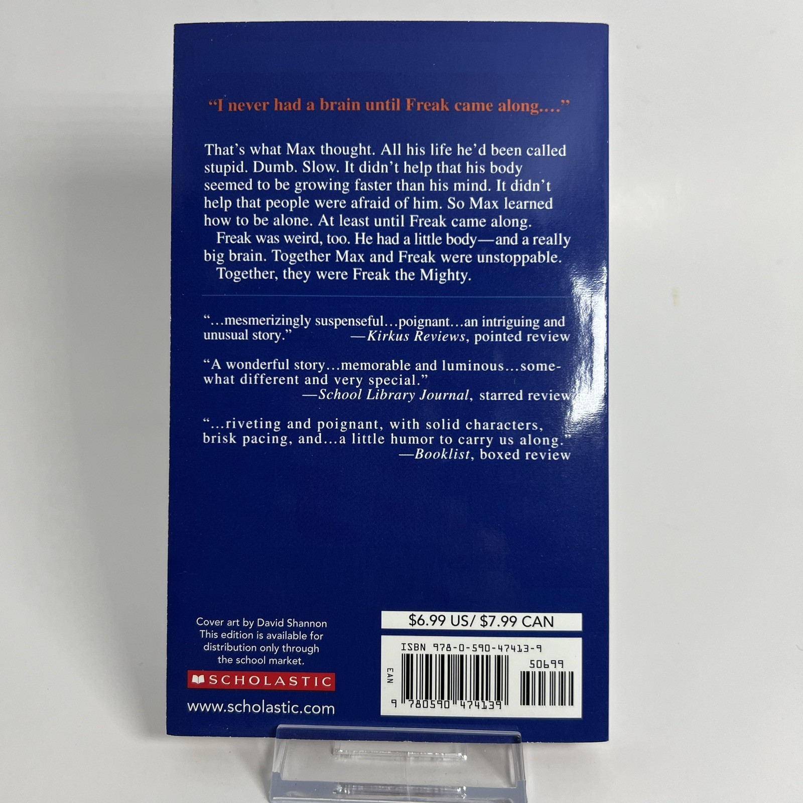 Freak the Mighty A novel By Rodman Philbrick- Paperback – brand new
