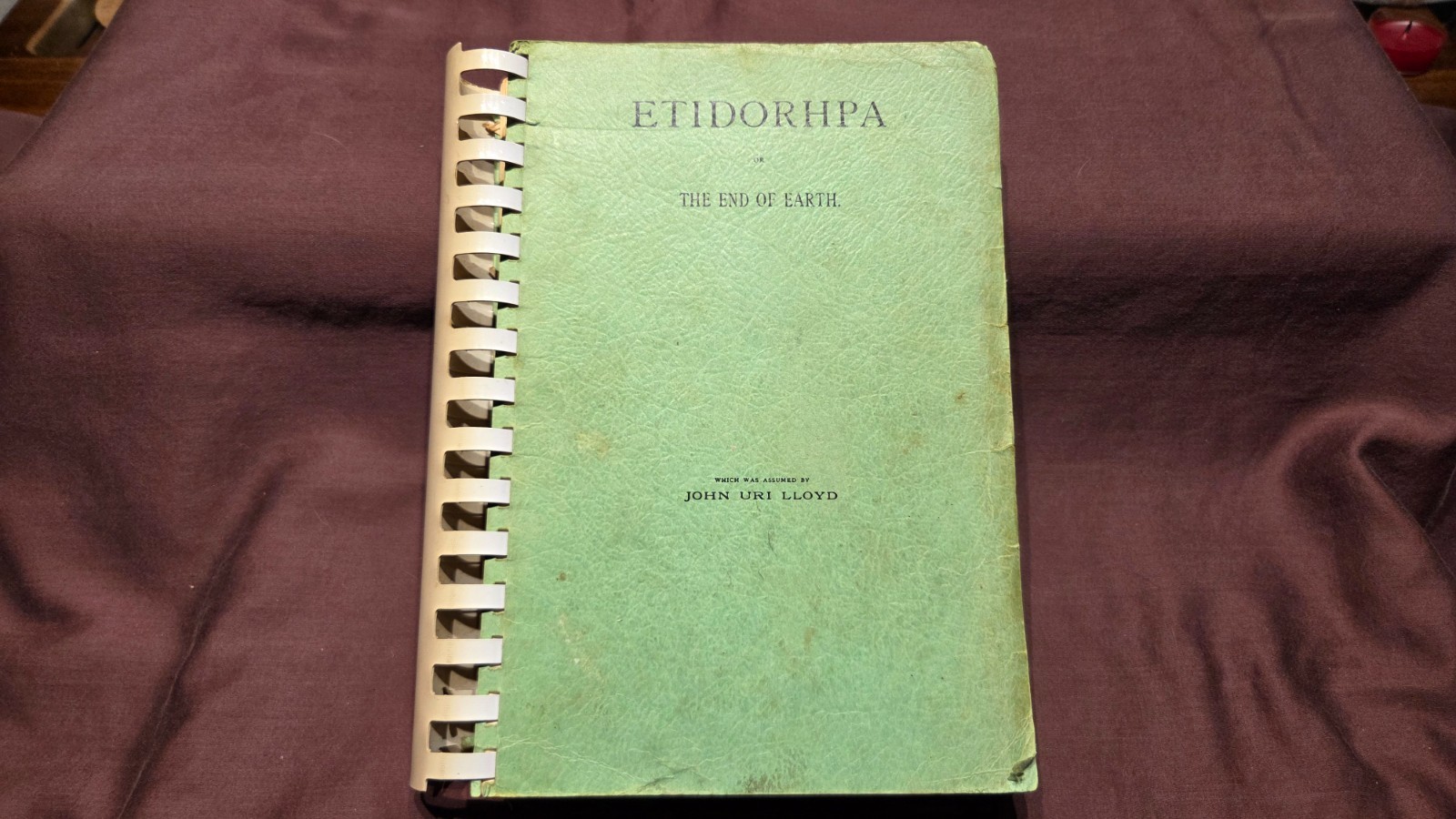 ETIDORHPA or The End of Earth – John Uri Lloyd, 1966 Health Research, unusual