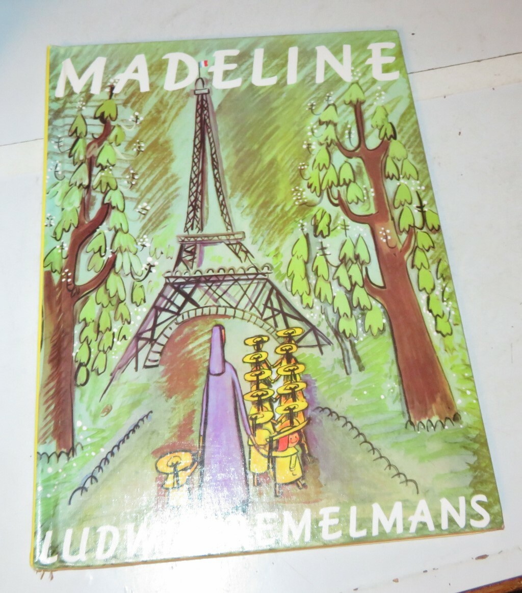 Madeline by Bemelmans Ludwig Good Used Hardback Viking Press Paris Front Green