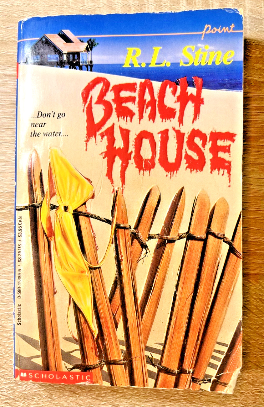 Beach House R.L. Stine Paperback Book 1992 Scholastic Point Horror Novel Vintage