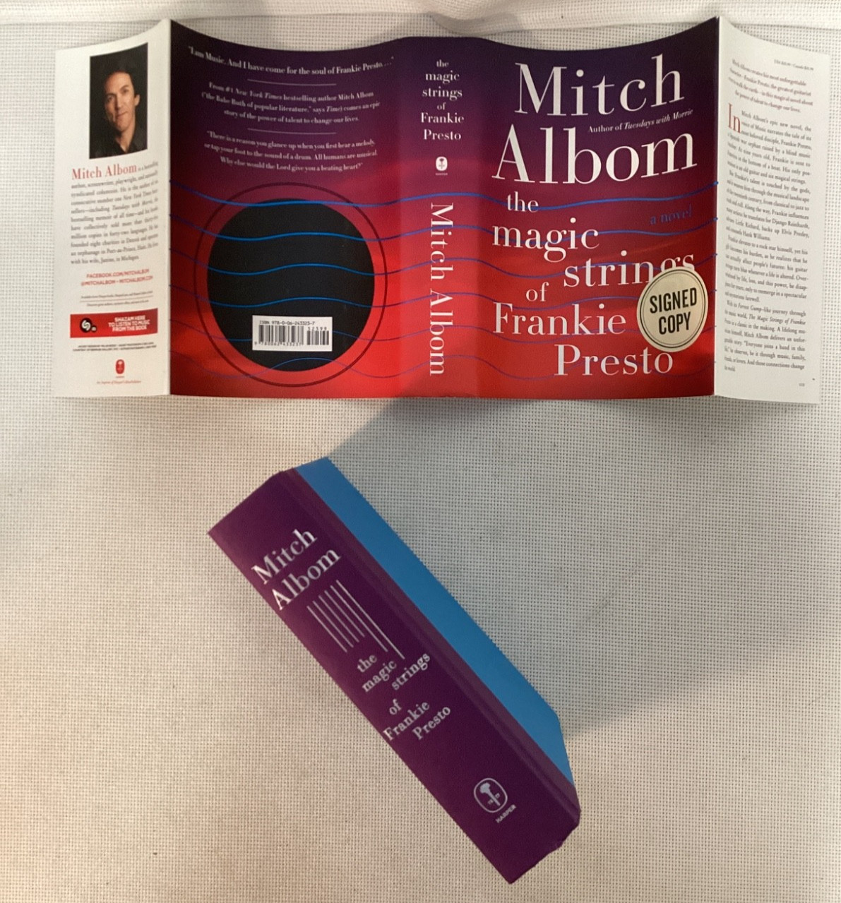 SIGNED! THE MAGIC STRINGS OF FRANKIE PRESTO by Mitch Albom 1st Ed Hardcover DJ