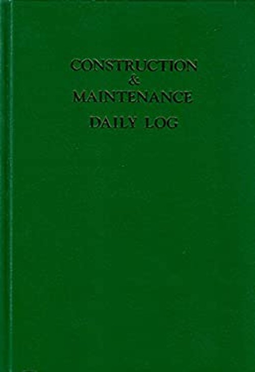 Construction and Maintenance Daily Log Hardcover