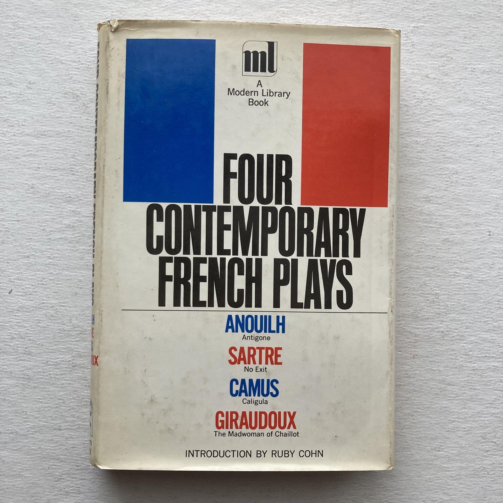 Vintage 1961 Four Contemporary French Plays Sartre Camus Modern Library HC DJ