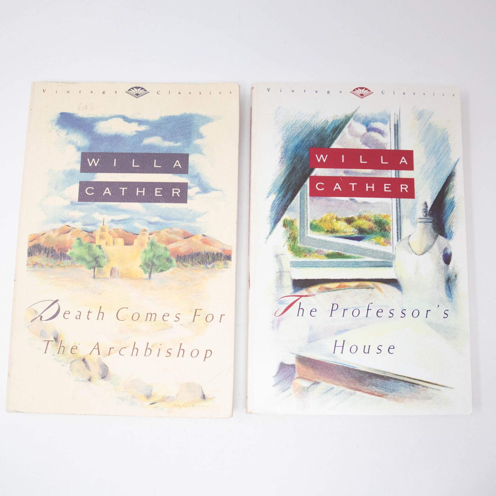 Lot 2 Books by Willa Cather Death Comes for the Archbishop, Professor’s House