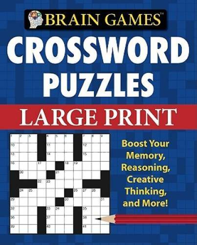 Brain Games Crossword Puzzles Large Print (Brain Games (Unnumbered)) – GOOD