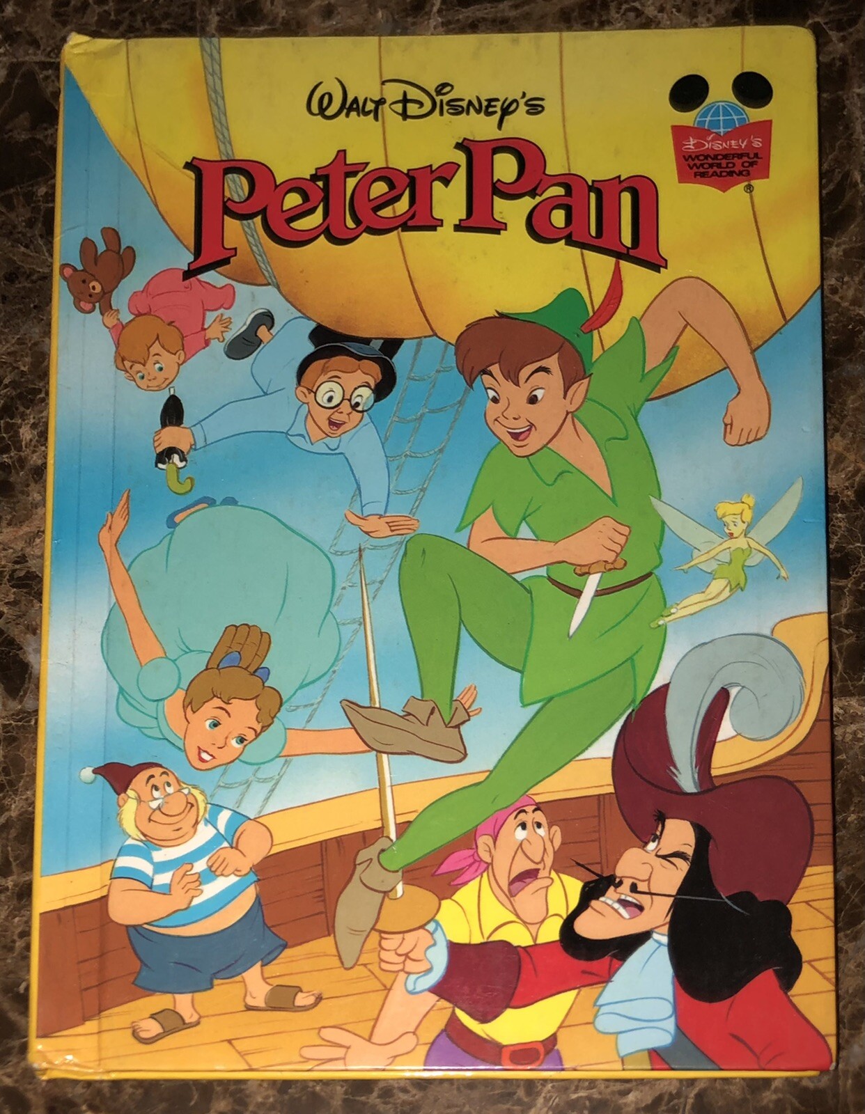 Disney’s Wonderful World of Reading PETER PAN 1993 Grolier Book Club Edition