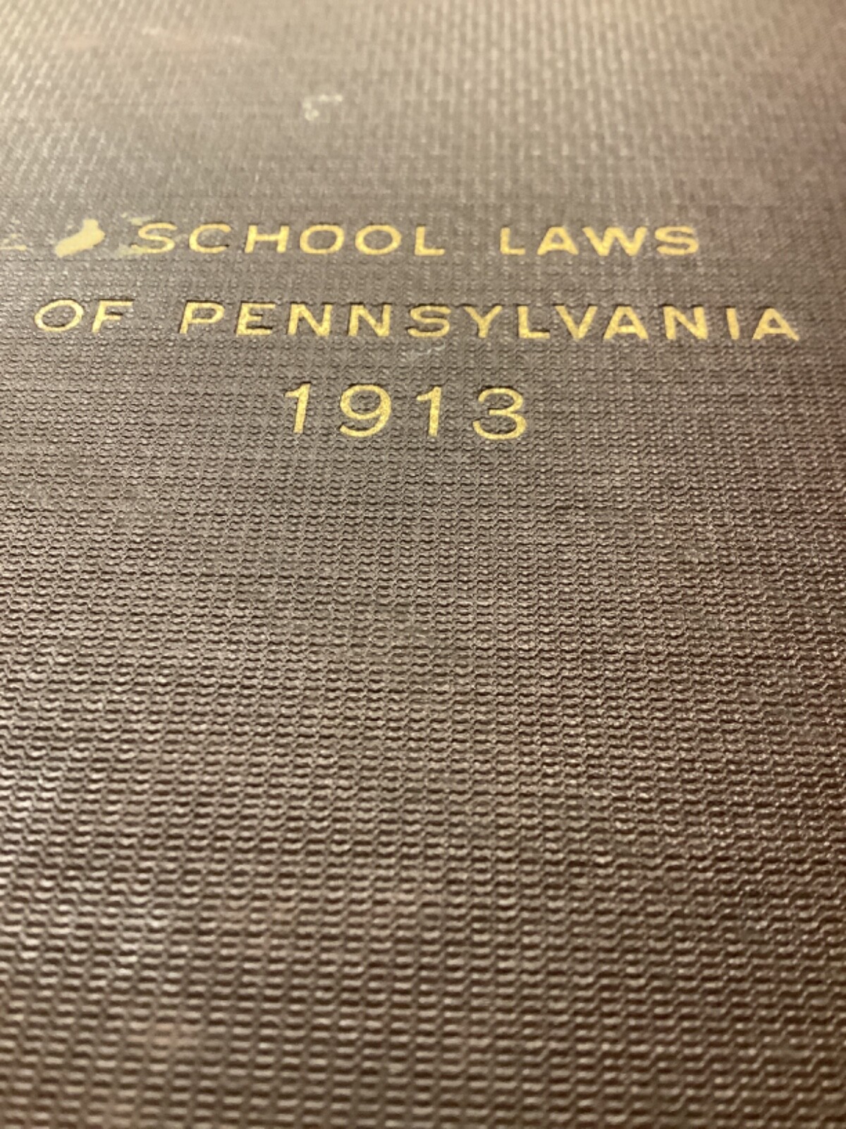 1913 School Laws of Pennsylvania. Hardcover. 218 pages. Vintage.