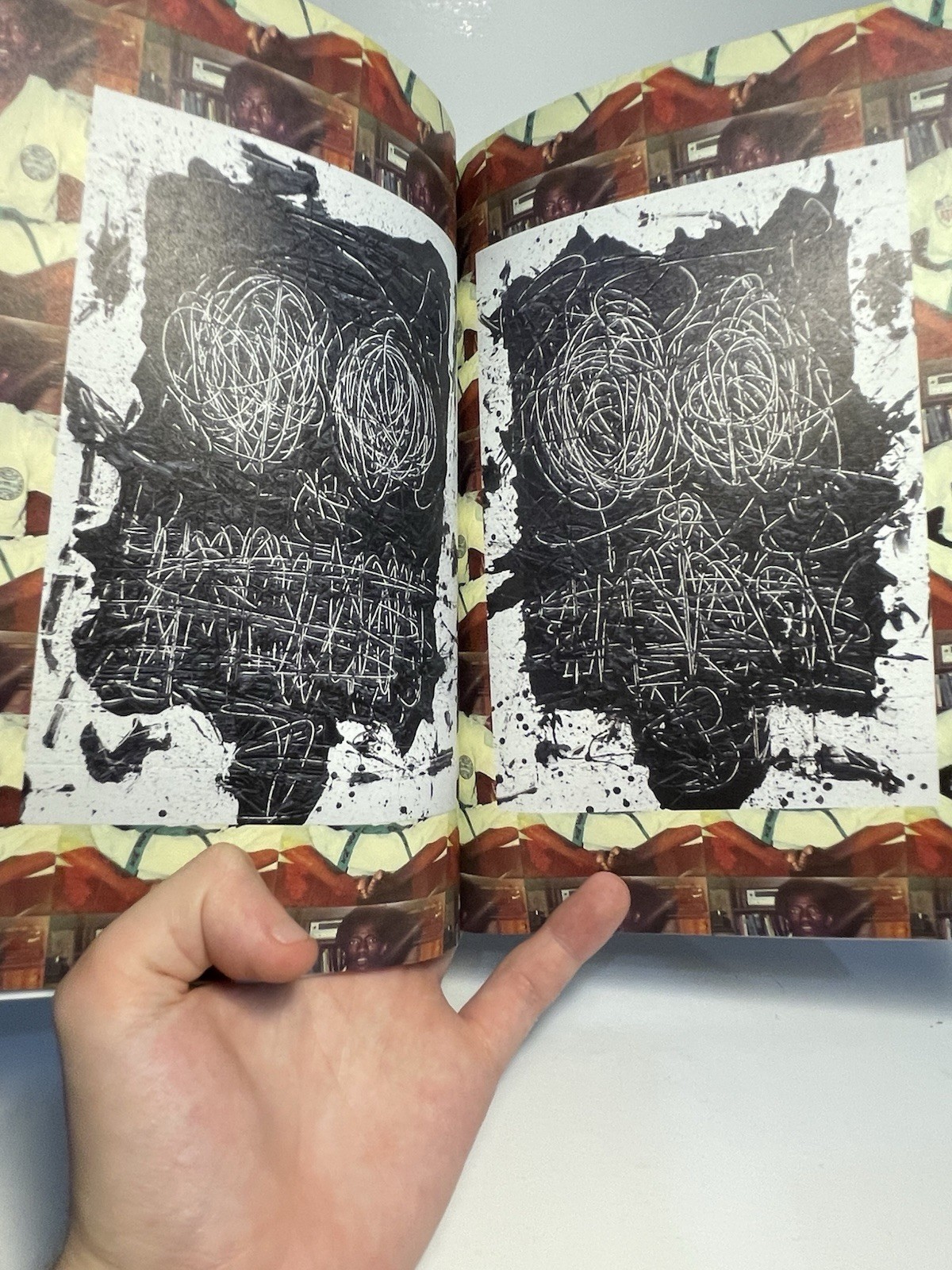 RARE Rashid Johnson Anxious Men Drawing Papers #123 2016 Art Painting