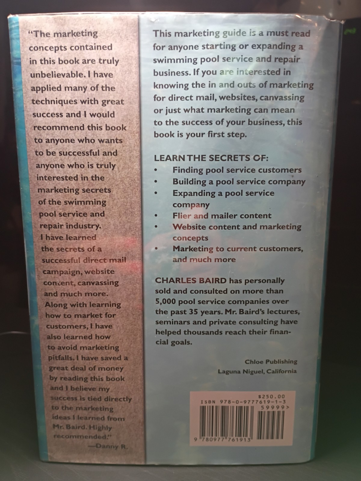 Millionaire Pool Man : How to Make A Million Dollars – Marketing Guide – 2009