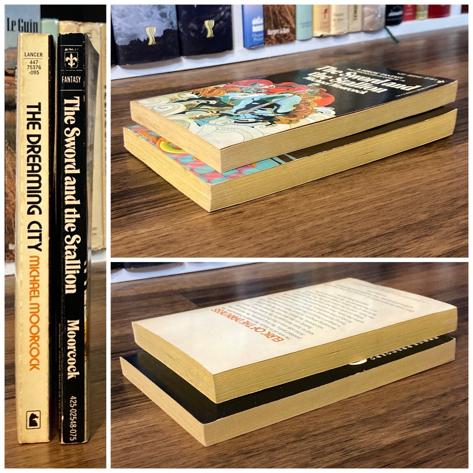 Dreaming City / Sword & the Stallion (Elric saga) – Michael Moorcock (vtg PBs)
