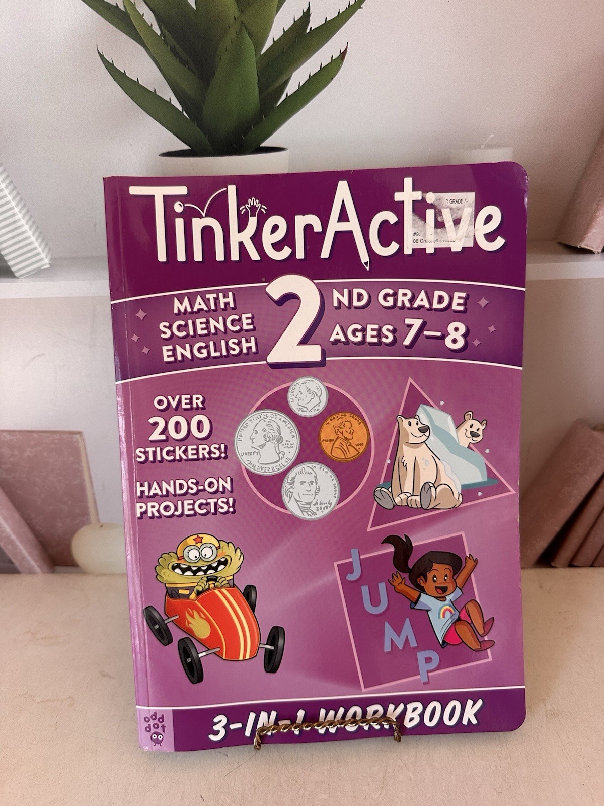 Tinkeractive 2nd Grade 3-In-1 Workbook: Math, Science, English Language Arts