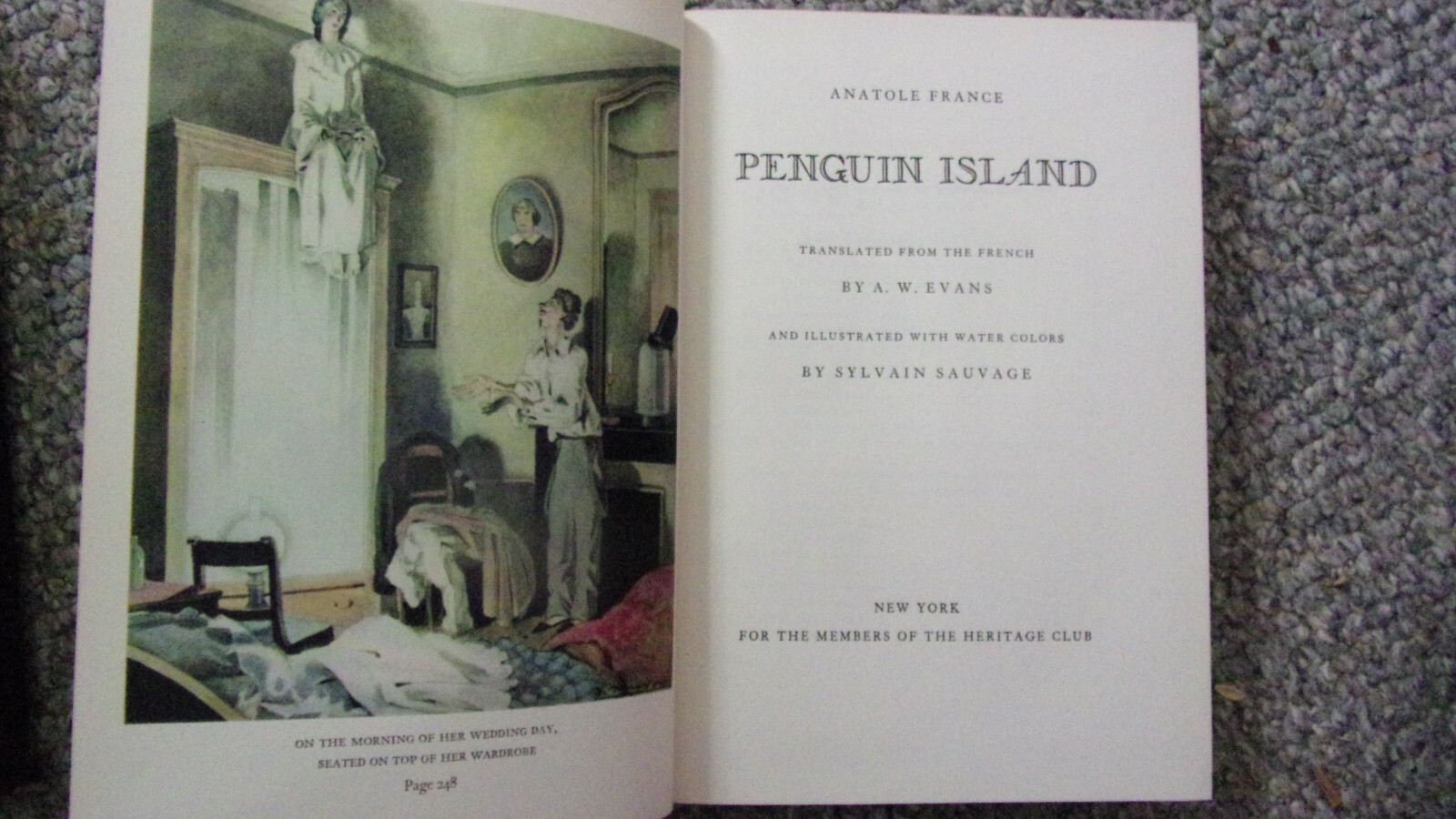 Penguin Island Anatole France Illustrated by Sylvai Sauvage 1938 Heritage Press