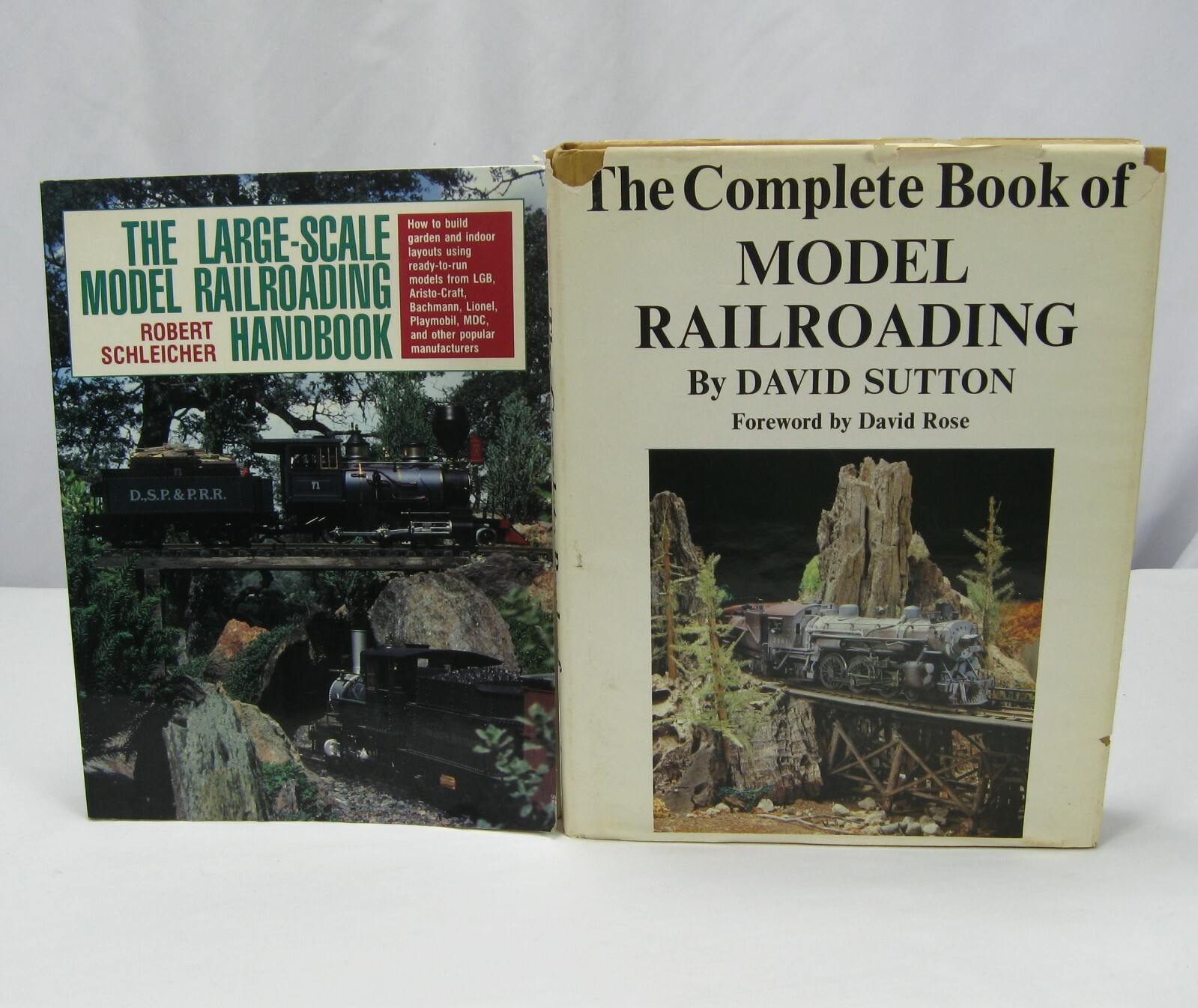 Bundle Lot of 2 Model Railroading Books By Robert Schleicher and David Sutton