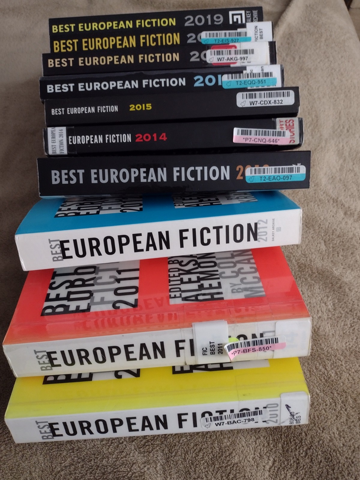 Best European Fiction 2010-2019 (complete set)