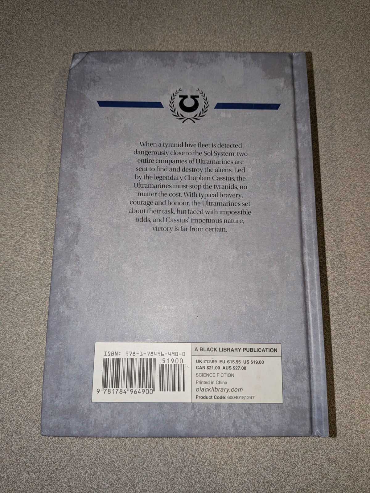 Cassius – Warhammer 40k – Space Marine Legends – Ben Counter – Hardcover