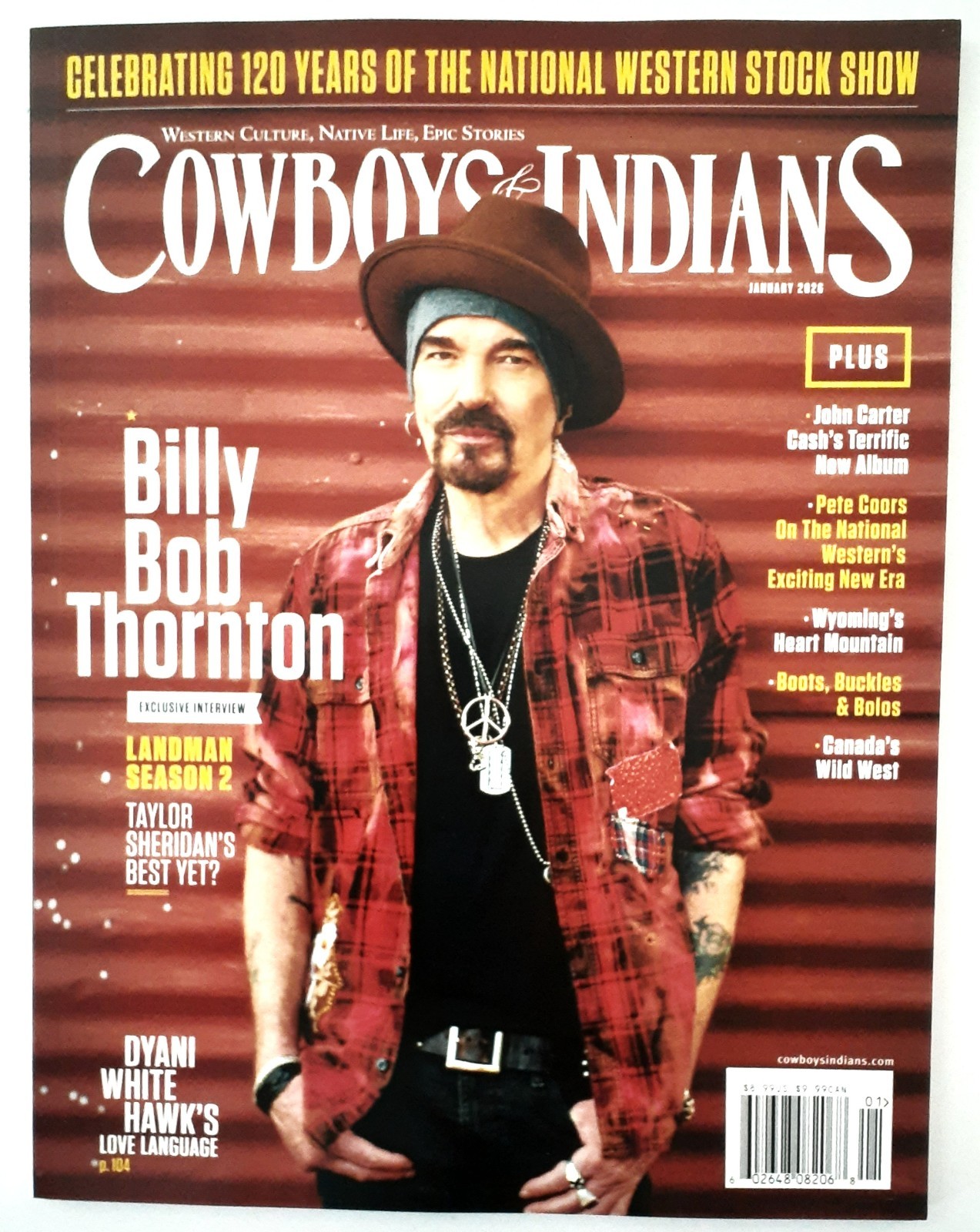COWBOYS & INDIANS – “BILLY BOB THORNTON” January 2026 Vol. 14 #1