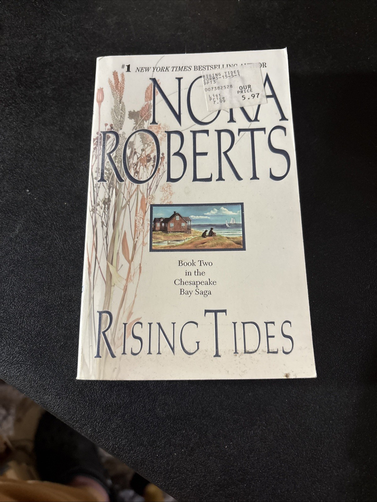 1998 “Rising Tides” Book by Nora Roberts – Used, 342 Pages, Paperback