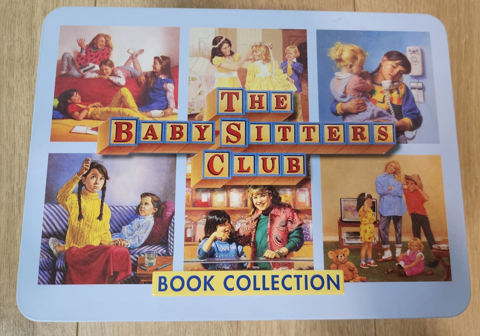 BabySitters Club Book Collection #1-6 Collectors Retro Tin Box Set Ann Martin