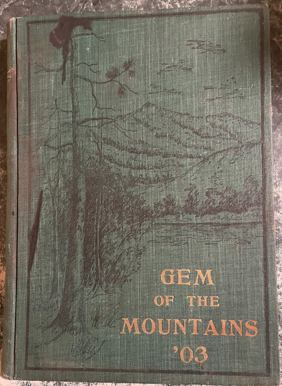 1903 University Idaho College Yearbook “Gem of Mountains”, HB, 182 pages, VG