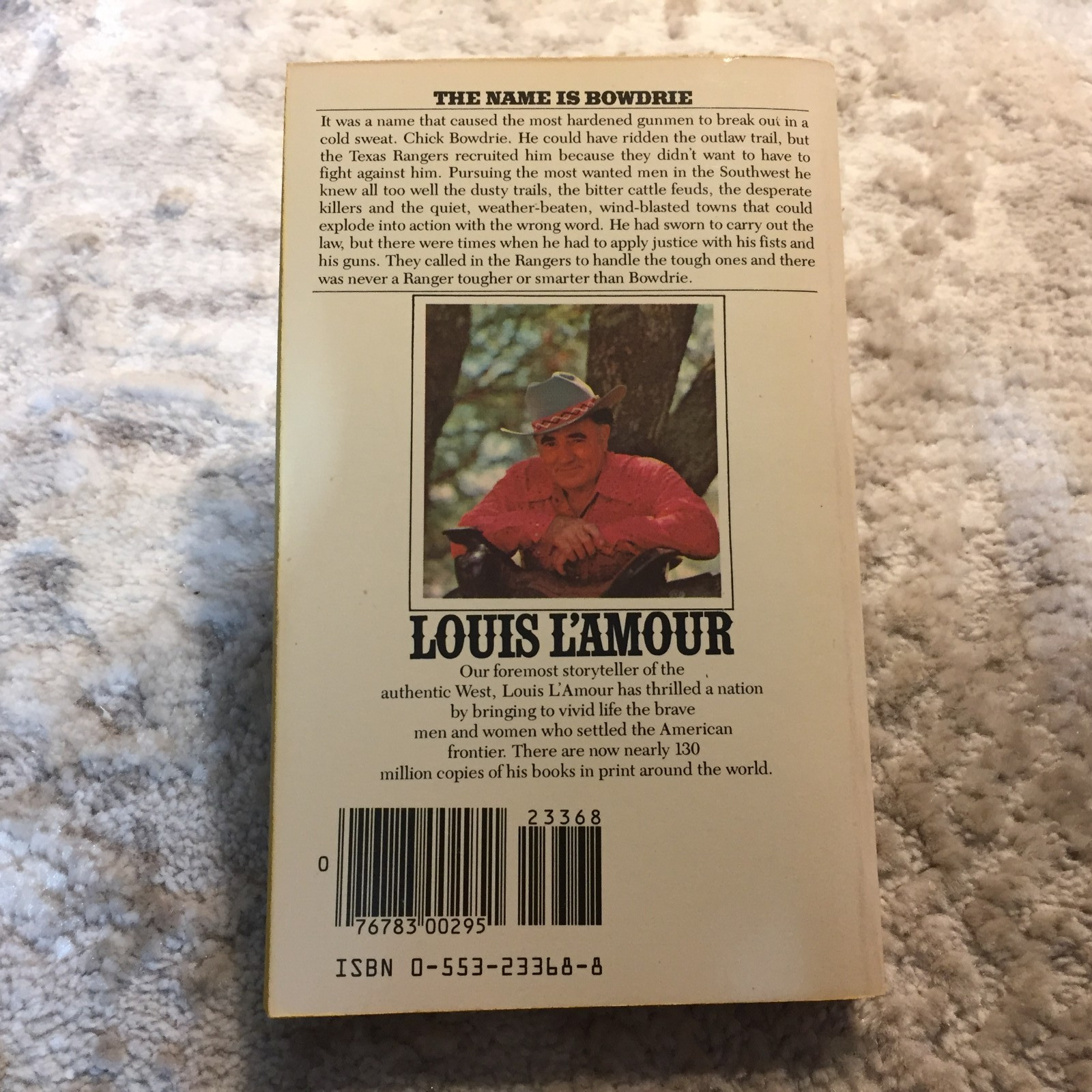Bowdrie Run Louis L’Amour 1983 Bantam Texas Rangers Frontier Justice Paperback