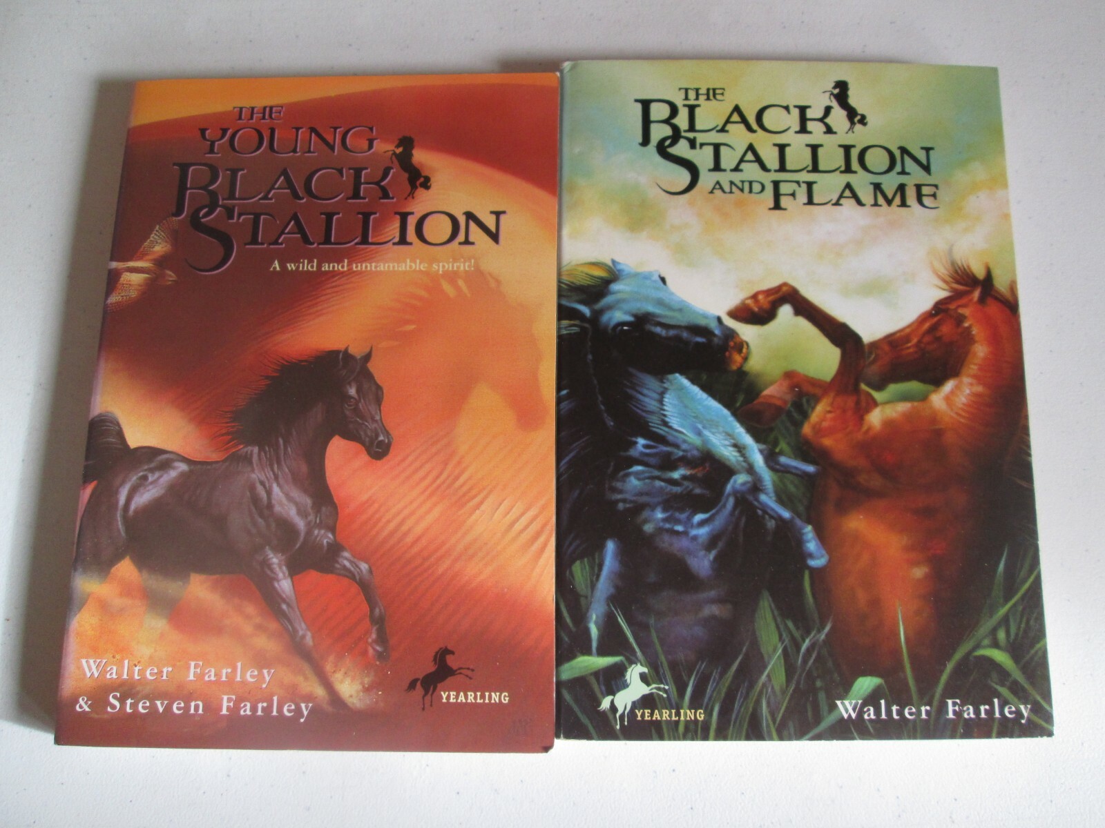 THE BLACK STALLION Walter Farley LOT OF 2 SERIES PAPERBACKS # 15 21 Flame Young