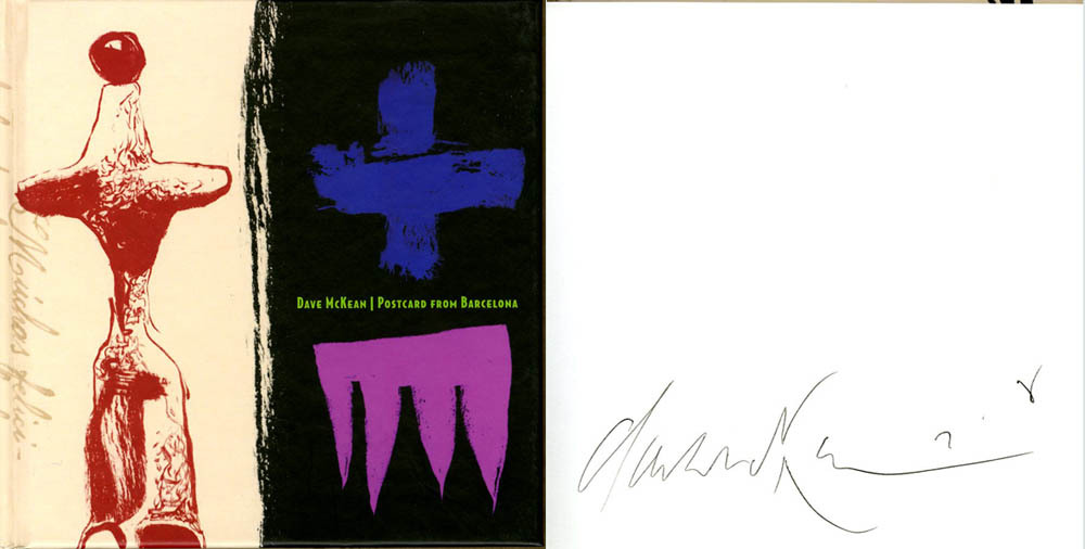 Dave McKean SIGNED AUTOGRAPHED Postcard From Barcelona HC RARE 1st Ed 1st Print