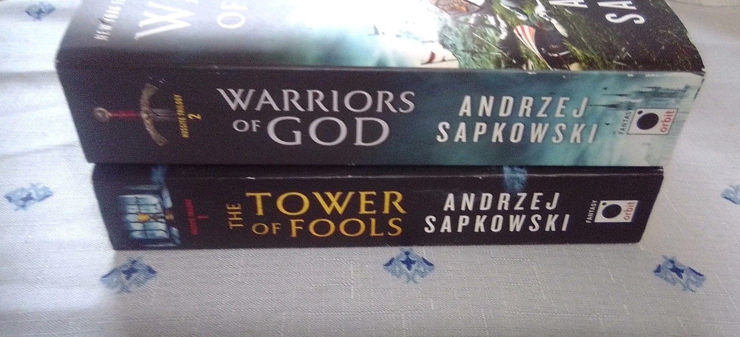 Andrzej Sapkowski Hussite books #1 _ #2 PB Tower of Fools Warrior of God 1st Ed