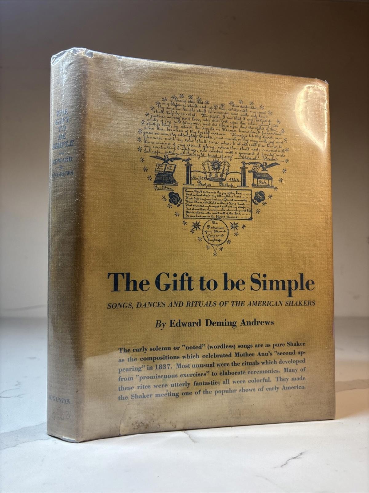 The Gift To Be Simple Edward Deming Andrews 1940 HC/Dj Vg 1st