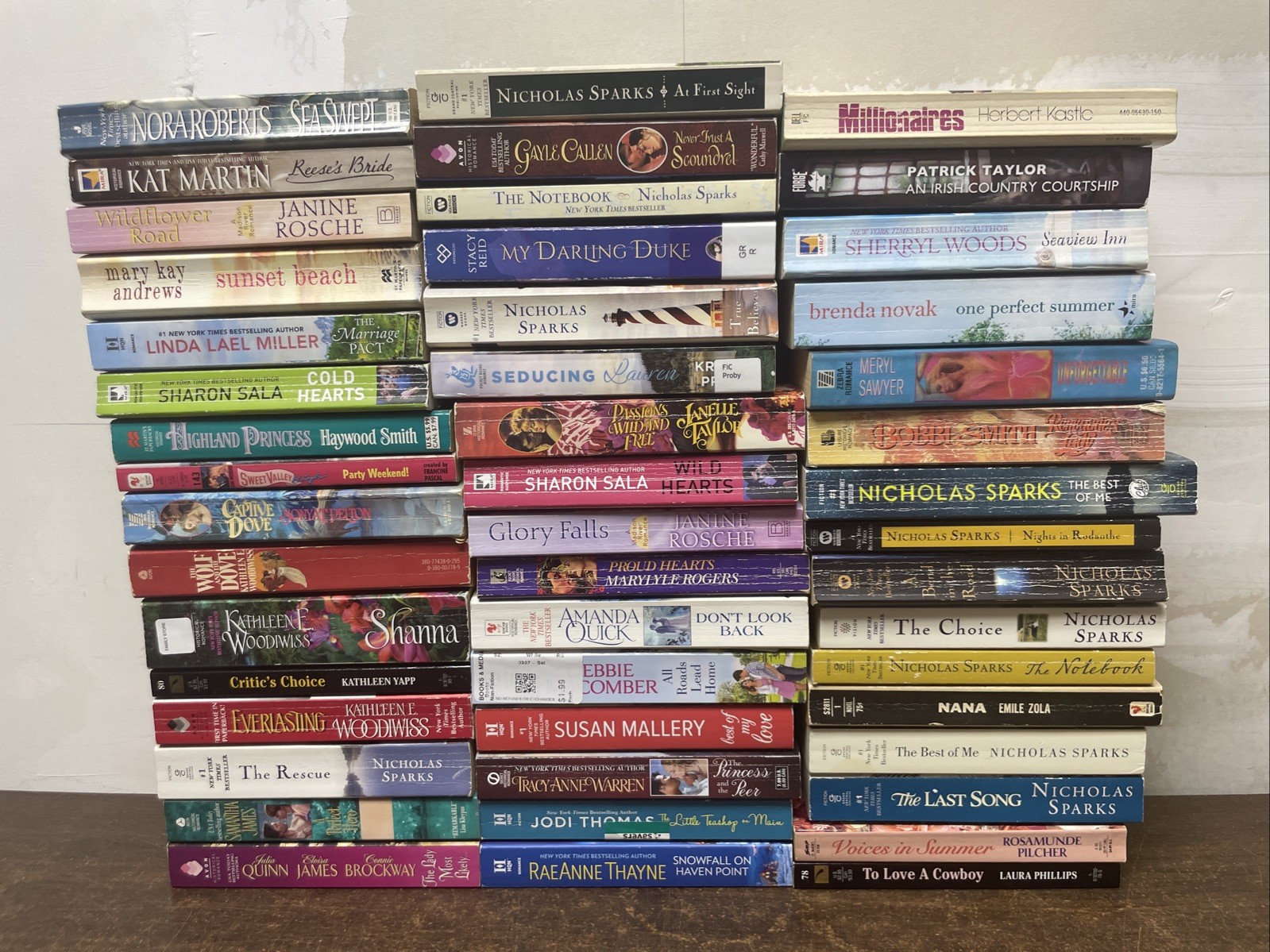 Romance Paperback Book Lot 48 Vintage Gothic Historical Harlequin SUSPENSE